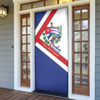 Cuba Independence Day Door Cover Patria o Muerte Venceremos Curve Flag Style - Wonder Print Shop