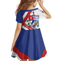 Cuba Independence Day Family Matching Mermaid Dress and Hawaiian Shirt Patria o Muerte Venceremos Curve Flag Style - Wonder Print Shop