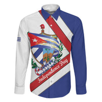 Cuba Independence Day Family Matching Off Shoulder Maxi Dress and Hawaiian Shirt Patria o Muerte Venceremos Curve Flag Style - Wonder Print Shop
