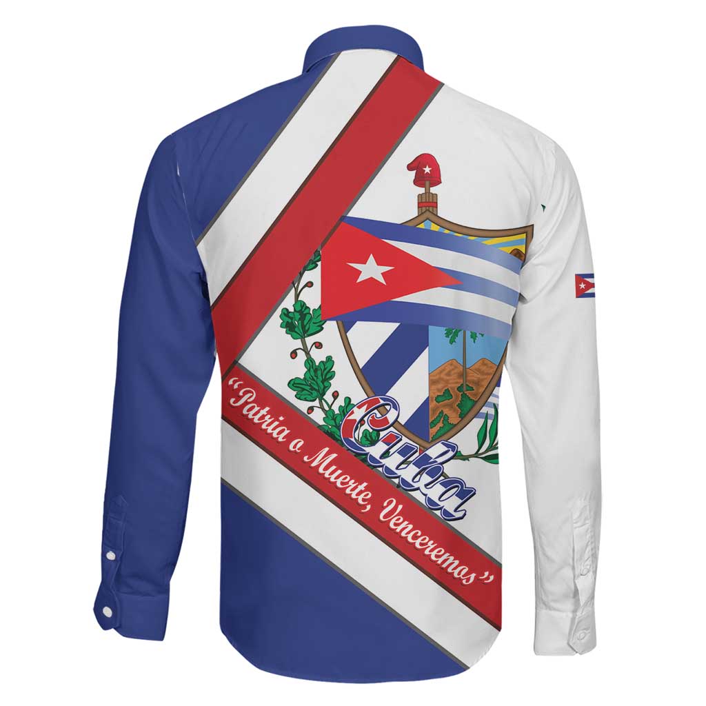 Cuba Independence Day Family Matching Off Shoulder Maxi Dress and Hawaiian Shirt Patria o Muerte Venceremos Curve Flag Style - Wonder Print Shop