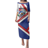 Cuba Independence Day Family Matching Puletasi and Hawaiian Shirt Patria o Muerte Venceremos Curve Flag Style - Wonder Print Shop