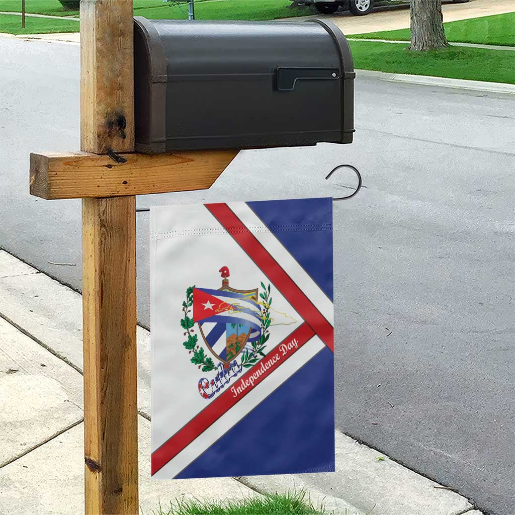 Cuba Independence Day Garden Flag Patria o Muerte Venceremos Curve Flag Style - Wonder Print Shop