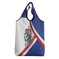 Cuba Independence Day Grocery Bag Patria o Muerte Venceremos Curve Flag Style - Wonder Print Shop