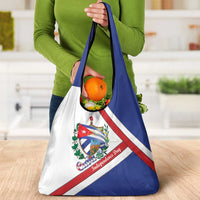 Cuba Independence Day Grocery Bag Patria o Muerte Venceremos Curve Flag Style - Wonder Print Shop