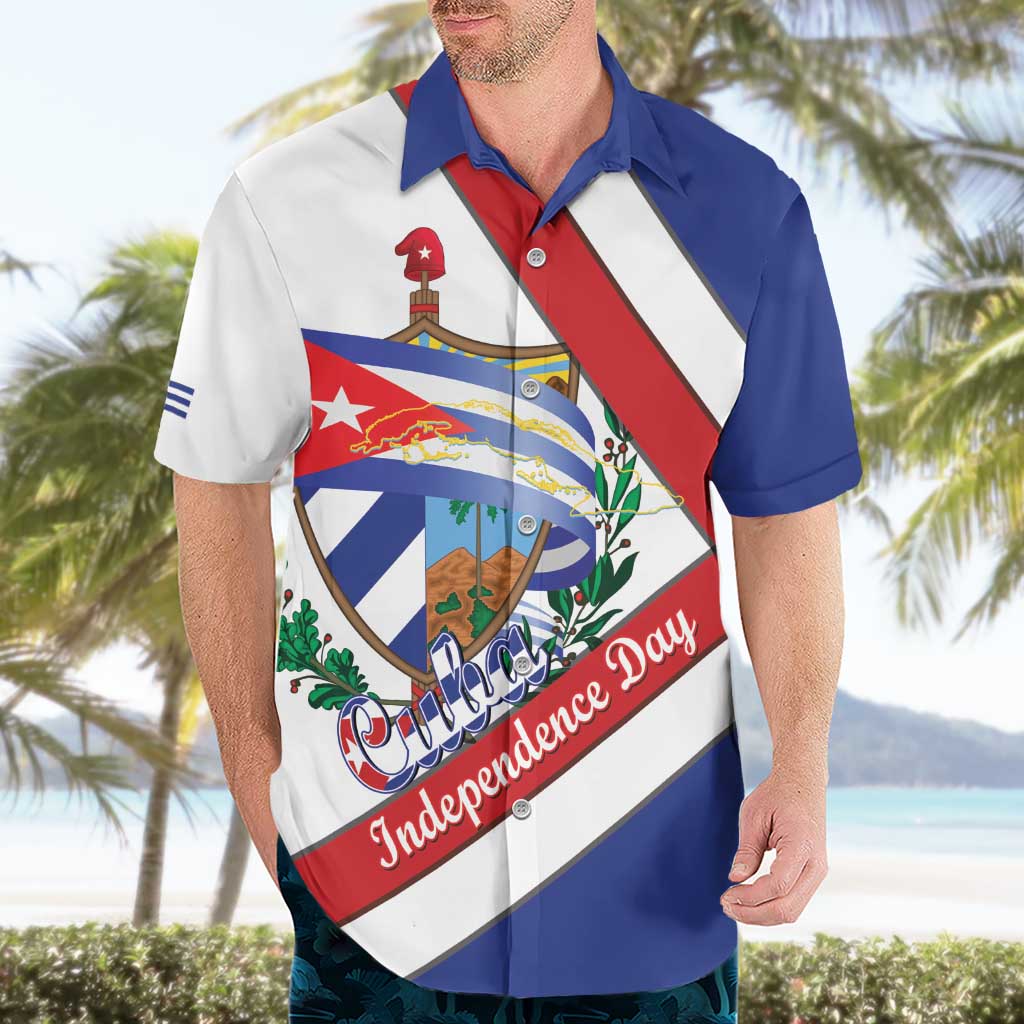 Cuba Independence Day Hawaiian Shirt Patria o Muerte Venceremos Curve Flag Style - Wonder Print Shop