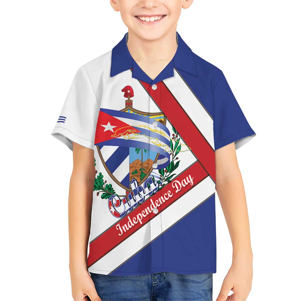 Cuba Independence Day Hawaiian Shirt Patria o Muerte Venceremos Curve Flag Style - Wonder Print Shop