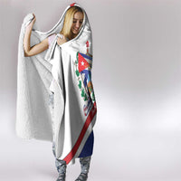 Cuba Independence Day Hooded Blanket Patria o Muerte Venceremos Curve Flag Style - Wonder Print Shop
