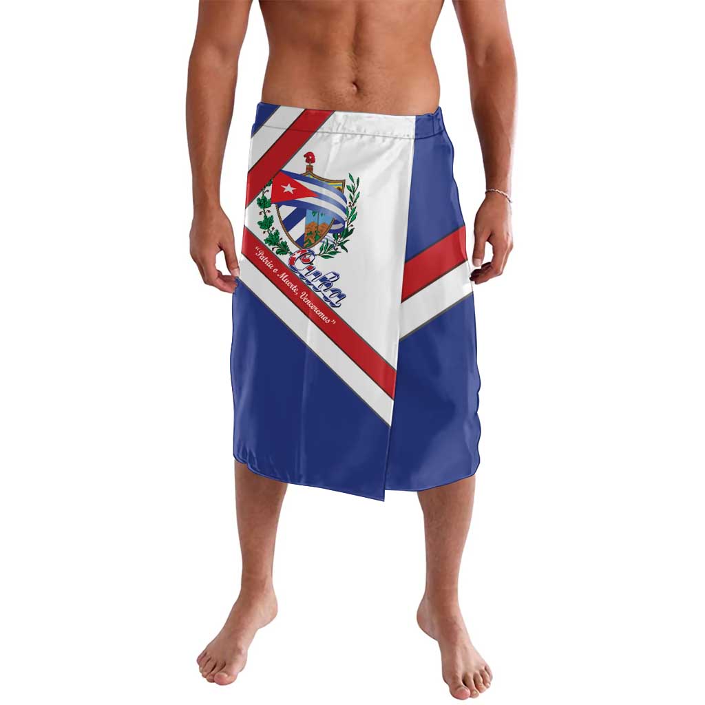 Cuba Independence Day Lavalava Patria o Muerte Venceremos Curve Flag Style - Wonder Print Shop