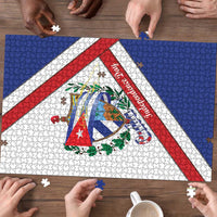 Cuba Independence Day Puzzle Patria o Muerte Venceremos Curve Flag Style - Wonder Print Shop