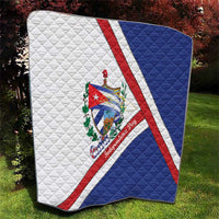 Cuba Independence Day Quilt Patria o Muerte Venceremos Curve Flag Style - Wonder Print Shop