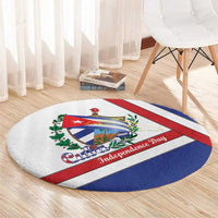 Cuba Independence Day Round Carpet Patria o Muerte Venceremos Curve Flag Style - Wonder Print Shop