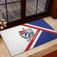 Cuba Independence Day Rubber Doormat Patria o Muerte Venceremos Curve Flag Style - Wonder Print Shop
