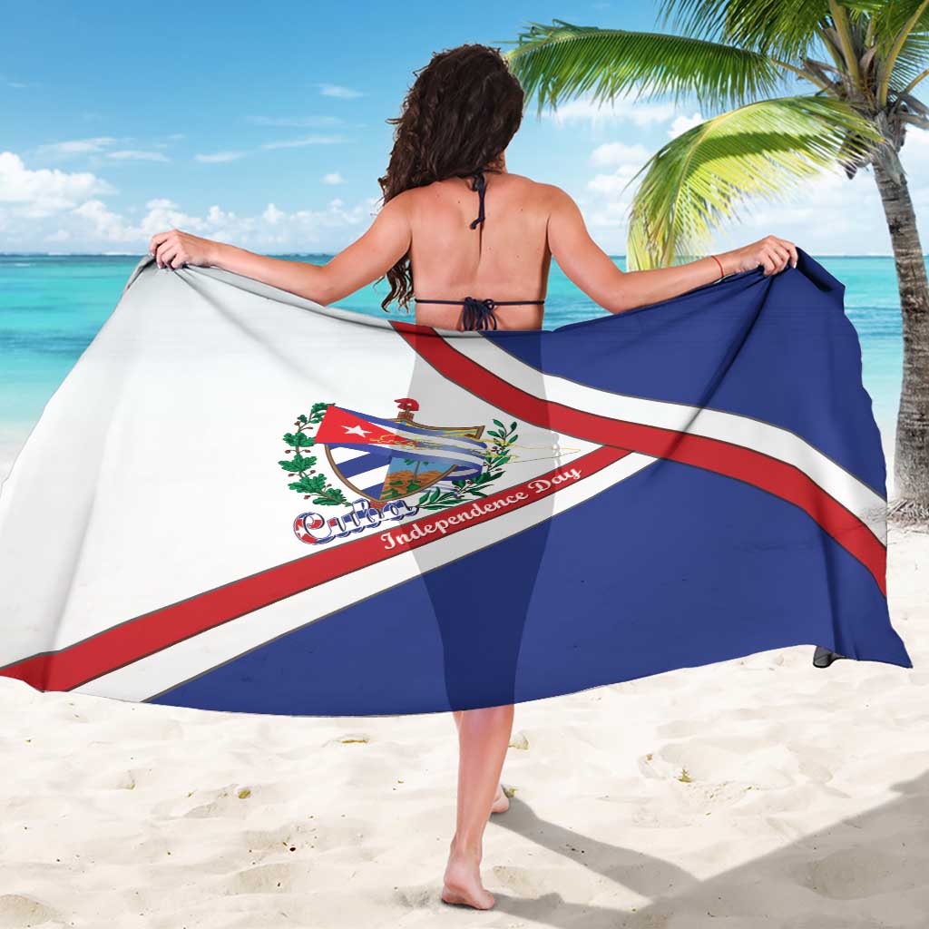 Cuba Independence Day Sarong Patria o Muerte Venceremos Curve Flag Style - Wonder Print Shop