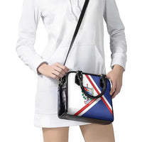 Cuba Independence Day Shoulder Handbag Patria o Muerte Venceremos Curve Flag Style - Wonder Print Shop