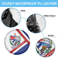 Cuba Independence Day Spare Tire Cover Patria o Muerte Venceremos Curve Flag Style - Wonder Print Shop