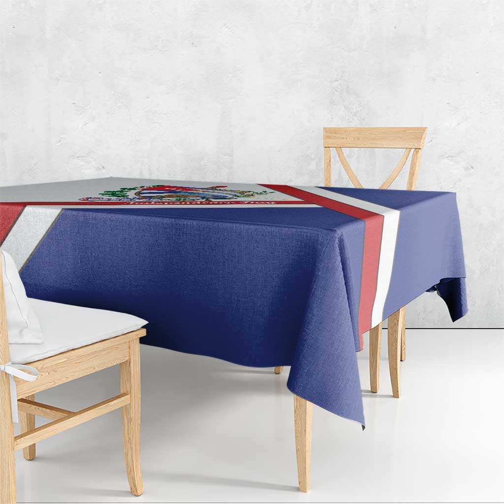 Cuba Independence Day Tablecloth Patria o Muerte Venceremos Curve Flag Style - Wonder Print Shop