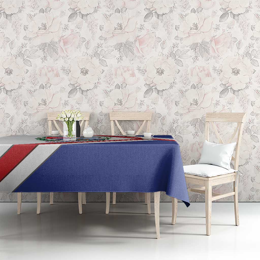 Cuba Independence Day Tablecloth Patria o Muerte Venceremos Curve Flag Style - Wonder Print Shop