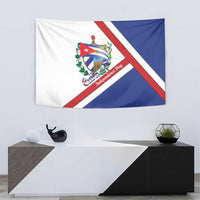 Cuba Independence Day Tapestry Patria o Muerte Venceremos Curve Flag Style - Wonder Print Shop