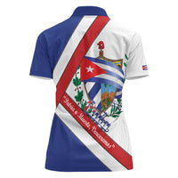 Cuba Independence Day Women Polo Shirt Patria o Muerte Venceremos Curve Flag Style - Wonder Print Shop