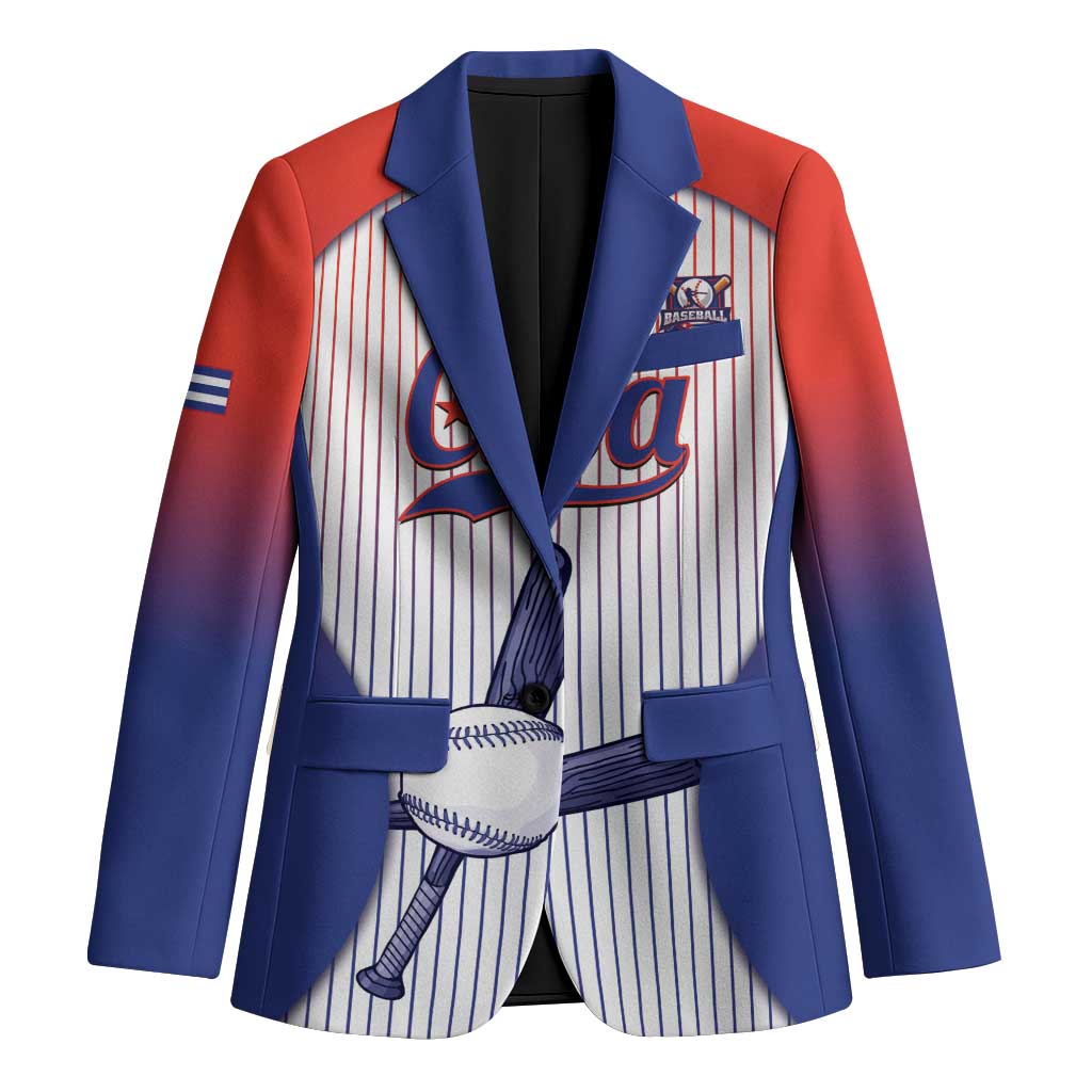 Cuba Baseball Custom Blazer 2026 Go Champions White Version - Wonder Print Shop