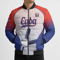 Cuba Baseball Custom Bomber Puffer Jacket 2026 Go Champions White Version - Wonder Print Shop