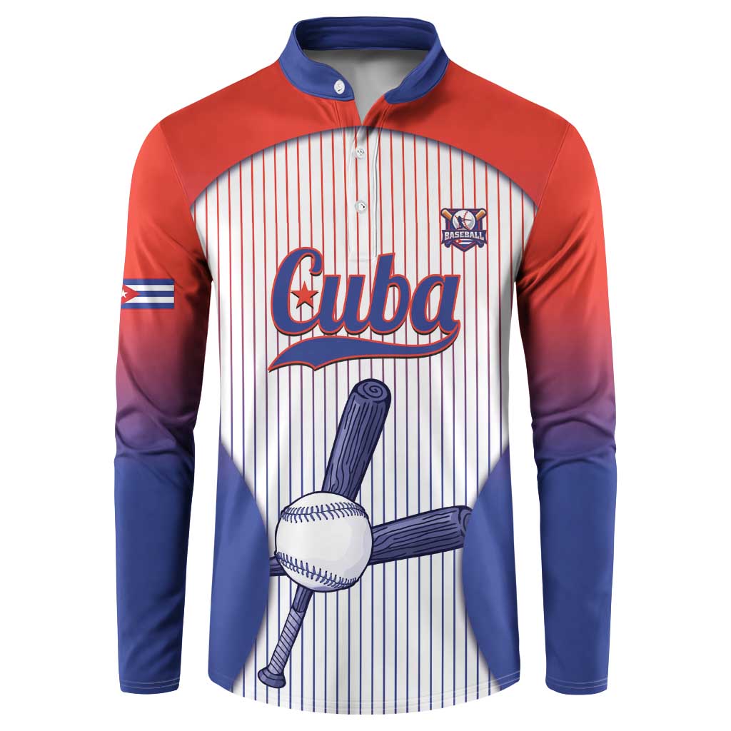 Cuba Baseball Custom Button Sweatshirt 2026 Go Champions White Version - Wonder Print Shop