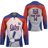 Cuba Baseball Custom Hockey Jersey 2026 Go Champions White Version - Wonder Print Shop