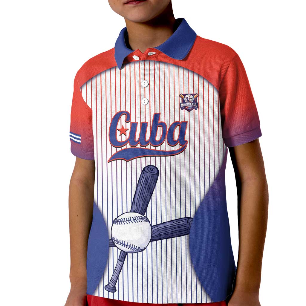 Cuba Baseball Custom Kid Polo Shirt 2026 Go Champions White Version - Wonder Print Shop