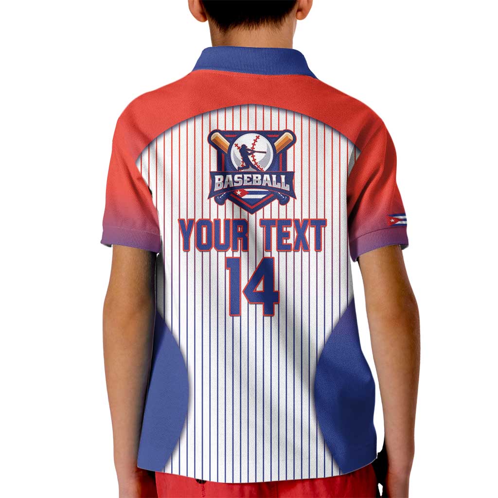 Cuba Baseball Custom Kid Polo Shirt 2026 Go Champions White Version - Wonder Print Shop