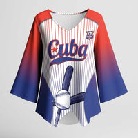 Cuba Baseball Custom Kimono Sleeve Blouse 2026 Go Champions White Version - Wonder Print Shop