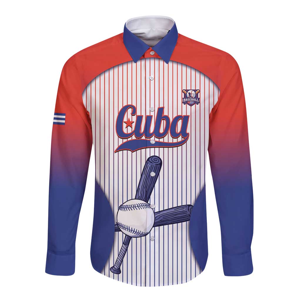 Cuba Baseball Custom Long Sleeve Button Shirt 2026 Go Champions White Version - Wonder Print Shop