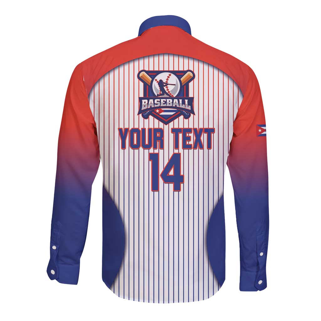 Cuba Baseball Custom Long Sleeve Button Shirt 2026 Go Champions White Version - Wonder Print Shop