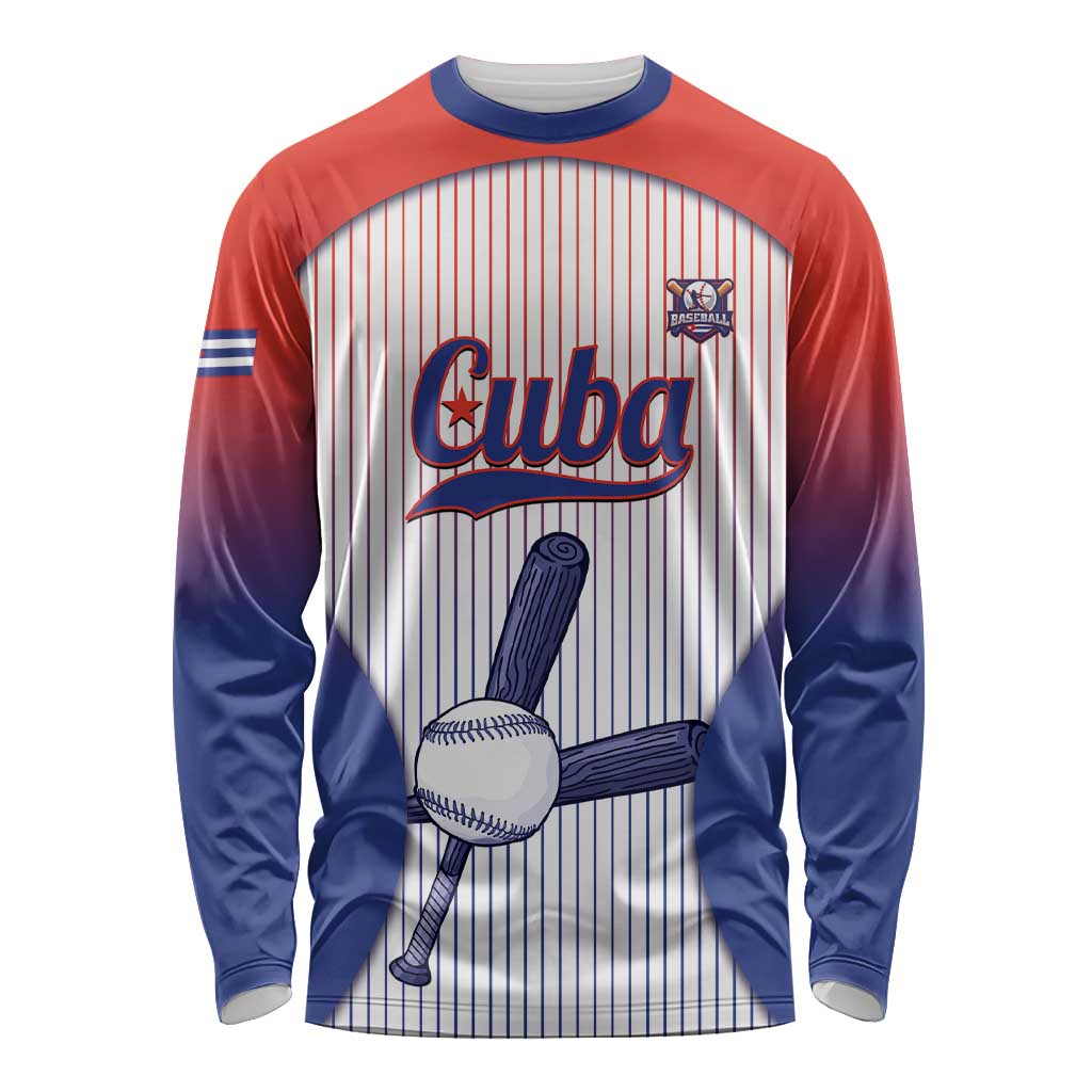 Cuba Baseball Custom Long Sleeve Shirt 2026 Go Champions White Version - Wonder Print Shop