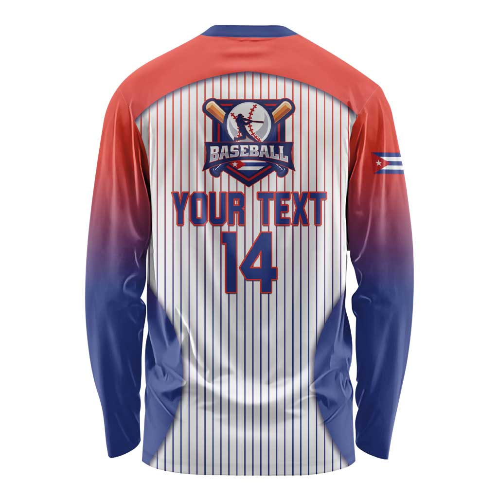 Cuba Baseball Custom Long Sleeve Shirt 2026 Go Champions White Version - Wonder Print Shop