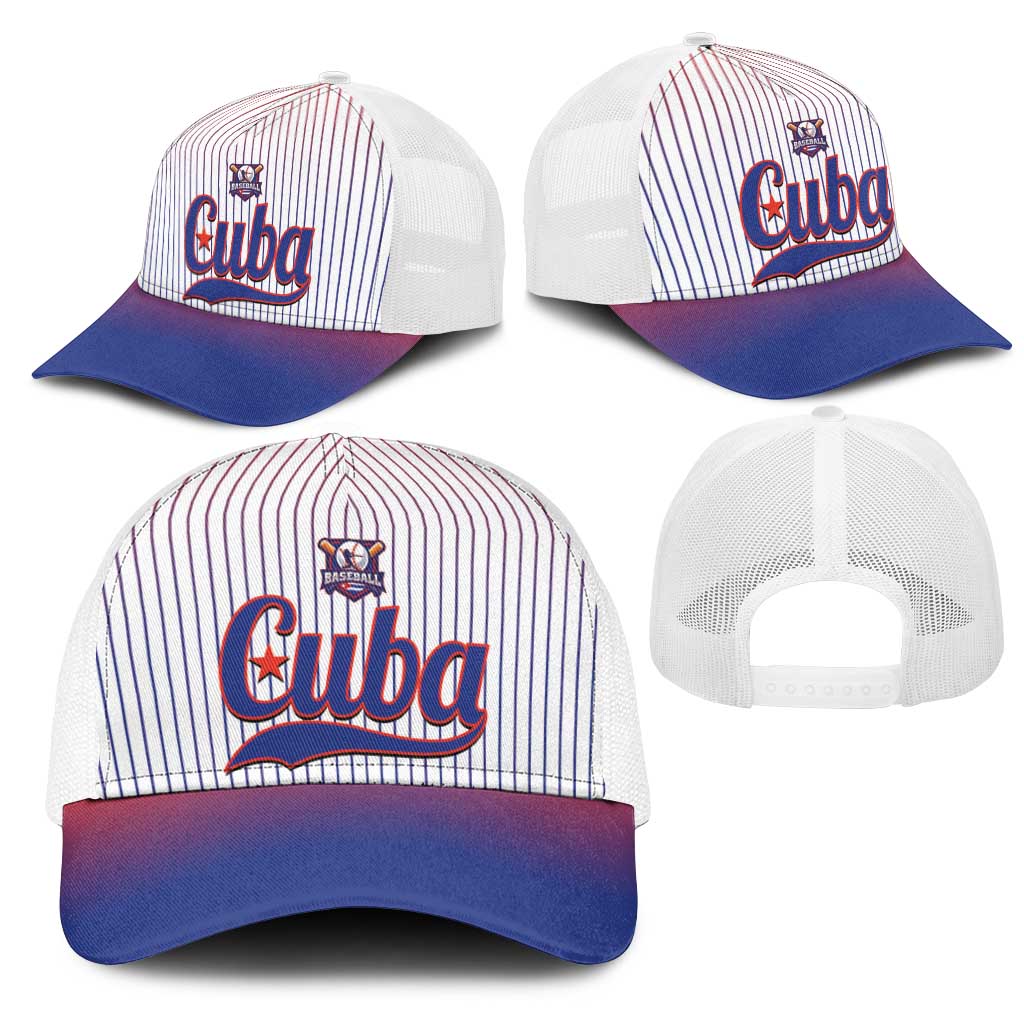 Cuba Baseball Mesh Trucker Cap 2026 Go Champions White Version - Wonder Print Shop