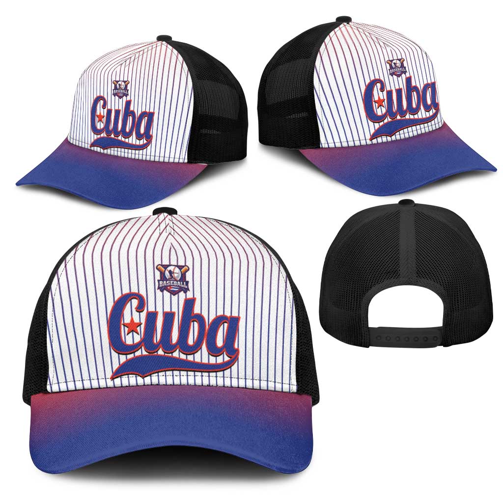 Cuba Baseball Mesh Trucker Cap 2026 Go Champions White Version - Wonder Print Shop
