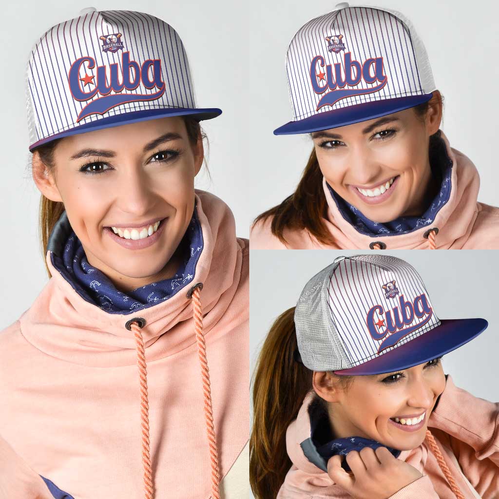 Cuba Baseball Mesh Trucker Cap 2026 Go Champions White Version - Wonder Print Shop
