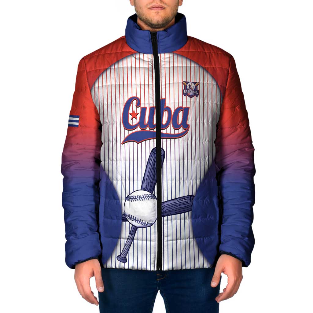 Cuba Baseball Custom Padded Jacket 2026 Go Champions White Version - Wonder Print Shop