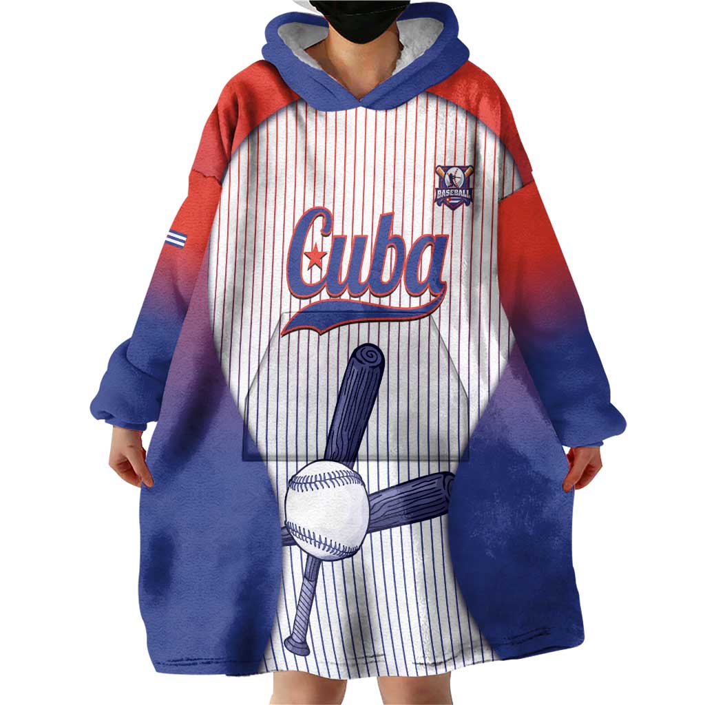Cuba Baseball Custom Wearable Blanket Hoodie 2026 Go Champions White Version - Wonder Print Shop
