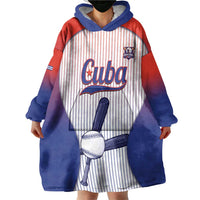 Cuba Baseball Custom Wearable Blanket Hoodie 2026 Go Champions White Version - Wonder Print Shop