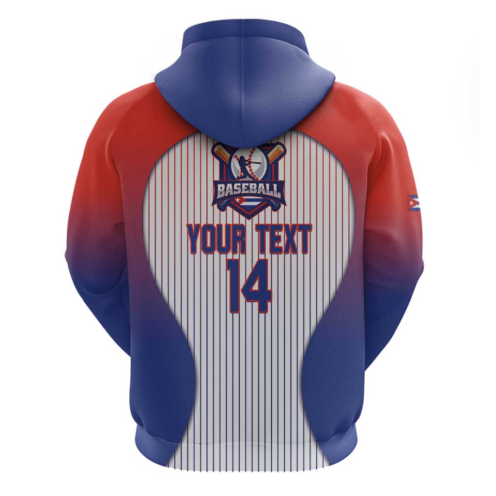Cuba Baseball Custom Zip Hoodie 2026 Go Champions White Version - Wonder Print Shop