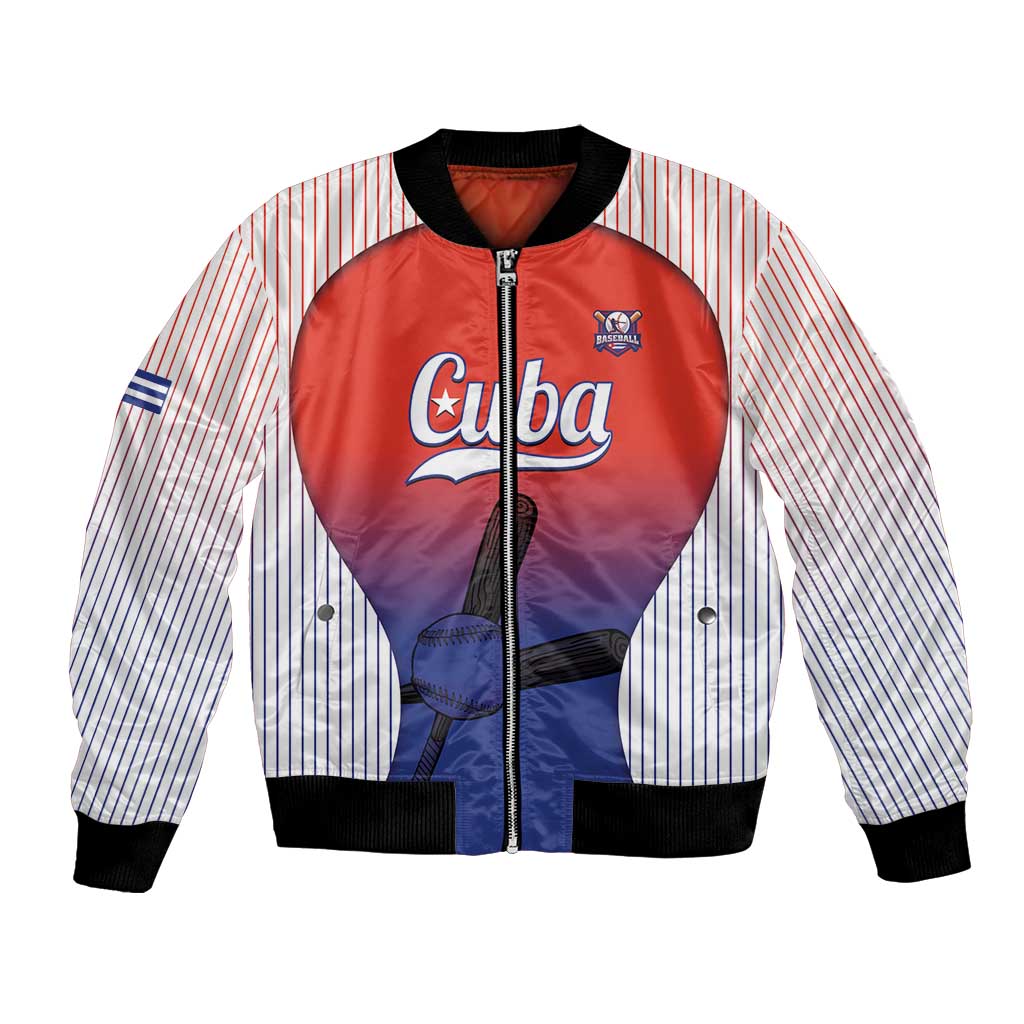 Cuba Baseball Custom Bomber Jacket 2026 Go Champions Red Version - Wonder Print Shop