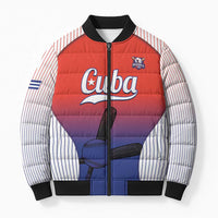 Cuba Baseball Custom Bomber Puffer Jacket 2026 Go Champions Red Version - Wonder Print Shop