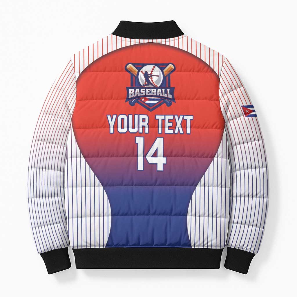Cuba Baseball Custom Bomber Puffer Jacket 2026 Go Champions Red Version - Wonder Print Shop