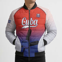 Cuba Baseball Custom Bomber Puffer Jacket 2026 Go Champions Red Version - Wonder Print Shop
