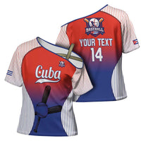 Cuba Baseball Custom Cross Shoulder Shirt 2026 Go Champions Red Version - Wonder Print Shop