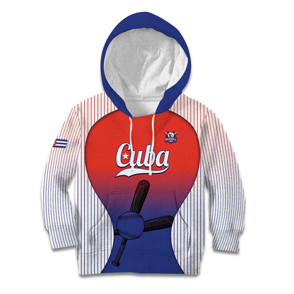 Cuba Baseball Custom Kid Hoodie 2026 Go Champions Red Version - Wonder Print Shop
