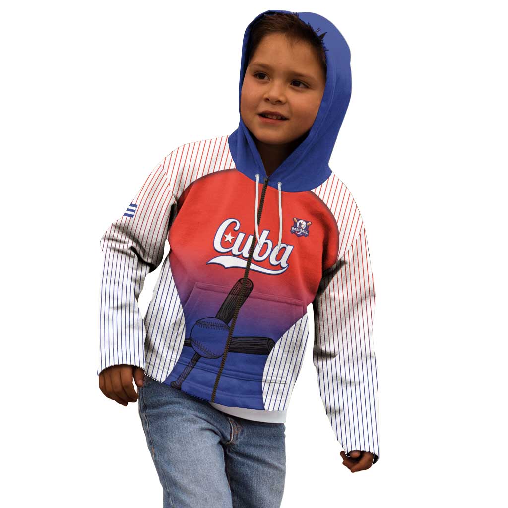Cuba Baseball Custom Kid Hoodie 2026 Go Champions Red Version - Wonder Print Shop