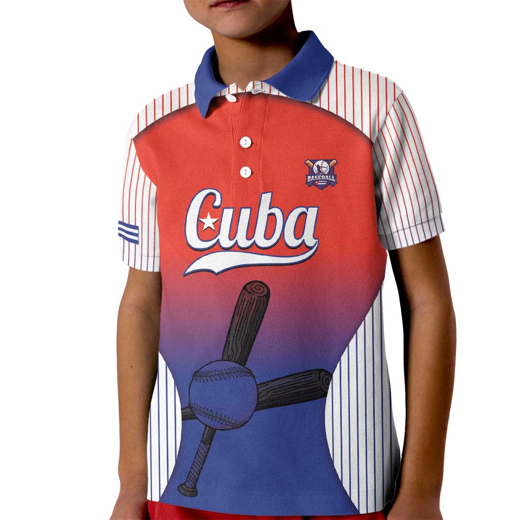 Cuba Baseball Custom Kid Polo Shirt 2026 Go Champions Red Version - Wonder Print Shop