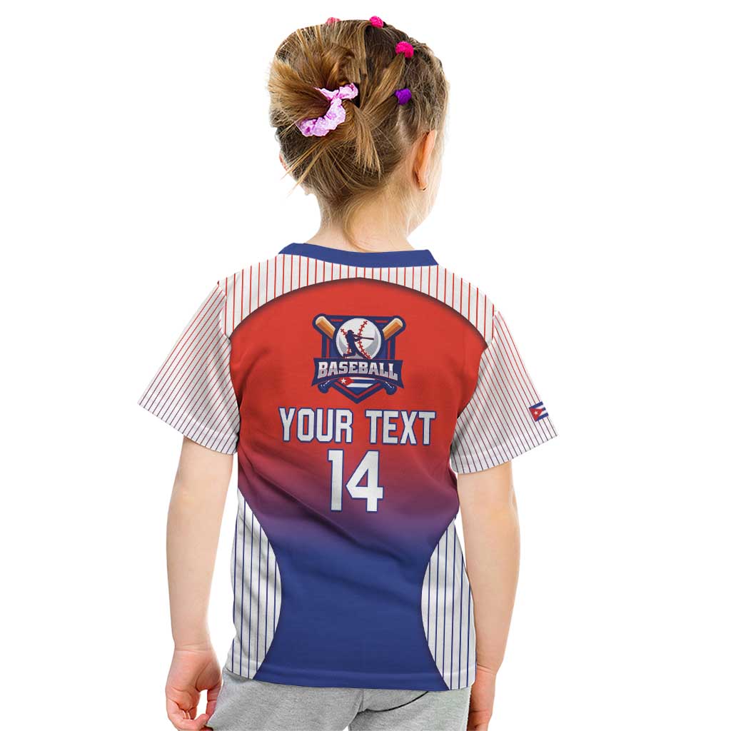 Cuba Baseball Custom Kid T Shirt 2026 Go Champions Red Version - Wonder Print Shop